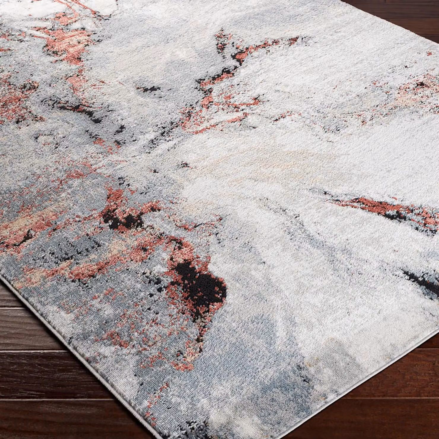 Livabliss Jolie Abstract Modern Marble Rug in Blue, Grey and Beige, W: 200 cm, L: 275 cm – 3