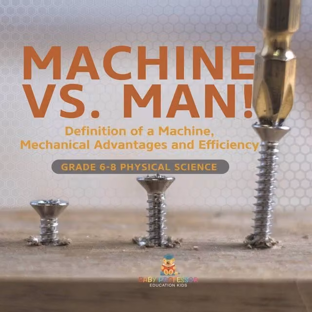 Baby Professor Machine vs. Man Definition of a Machine and Mechanical Advantages Paper Educational Set, Multicolour