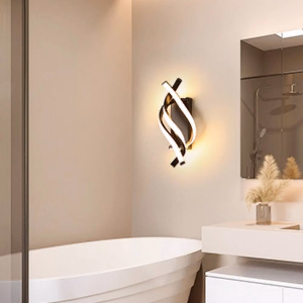 Pheashine Black Curved LED Wall Light, 18W, 3000K Warm White, 1440LM, 36 cm – 2