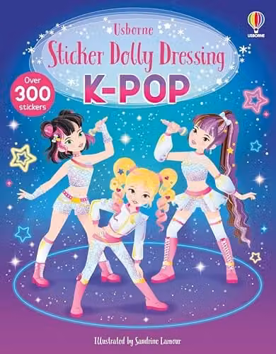 Usborne Sticker Dolly Dressing K-POP Multicolour Paper Sticker Book – 1