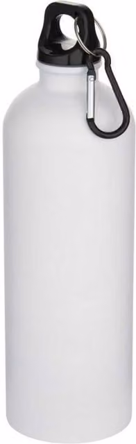 Floso Oregon Stainless Steel Carabiner Clip Water Bottle, White, 750 ml