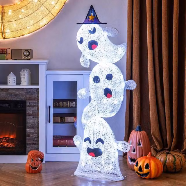 Kelvenix White LED Animal Standing Halloween Decoration for Garden and Outdoor Use