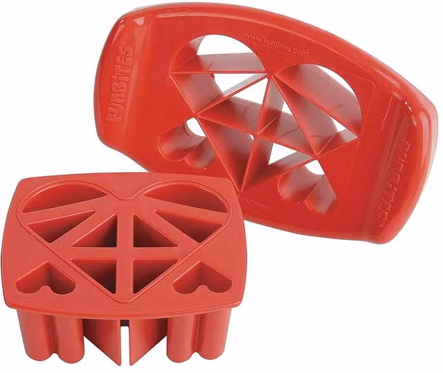 FunBites Red Plastic Heart Shaped Cookie Cutter for Children – 1