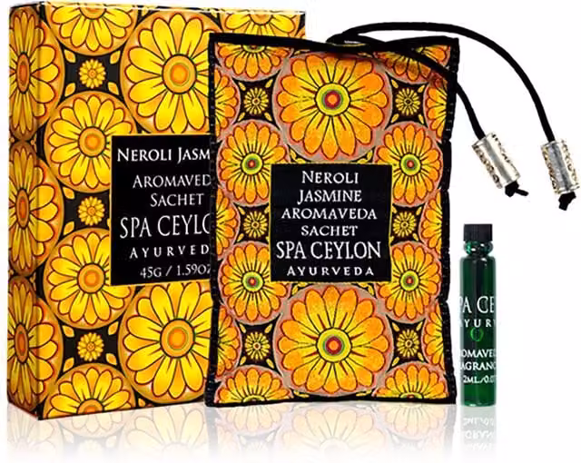 Spa Ceylon Neroli Jasmine Aromaveda Sachet in Yellow