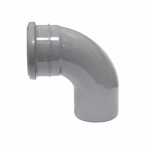 FloPlast Grey Single Socket Bend
