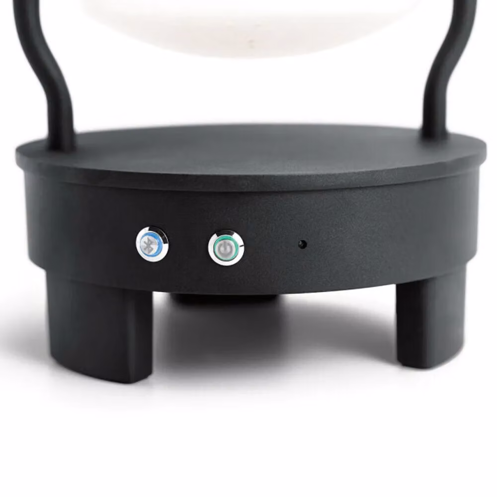 Loops Bluetooth Integrated LED Outdoor Post Lantern in Textured Black, IP44 Rated – 2