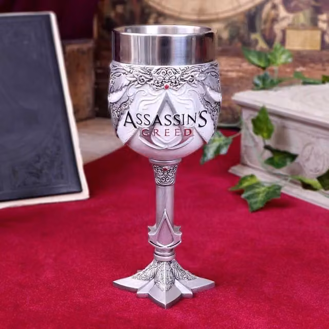 Nemesis Now Assassin's Creed The Creed Goblet Mug in Silver, Height: 20.5 cm