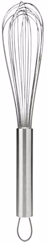 KitchenCraft Stainless Steel Round Whisk in Silver and Multicolour – 1