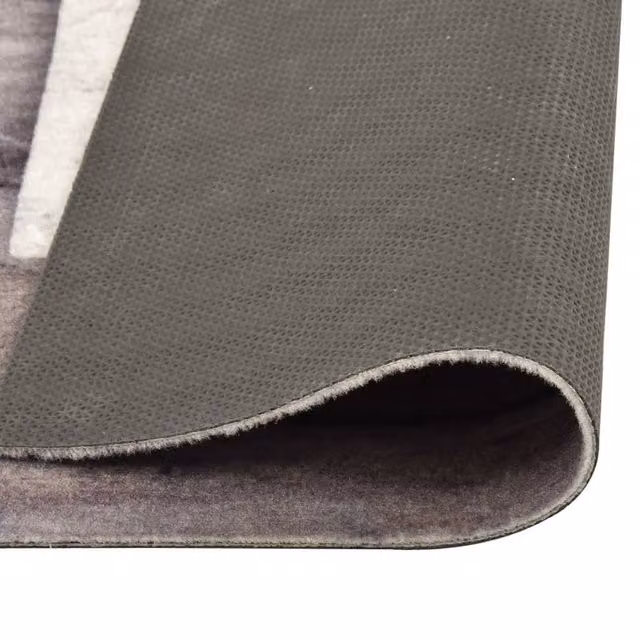 Berkfield Home Washable Polyamide Kitchen Carpet, Multicolour and Grey, W: 45 cm, L: 150 cm