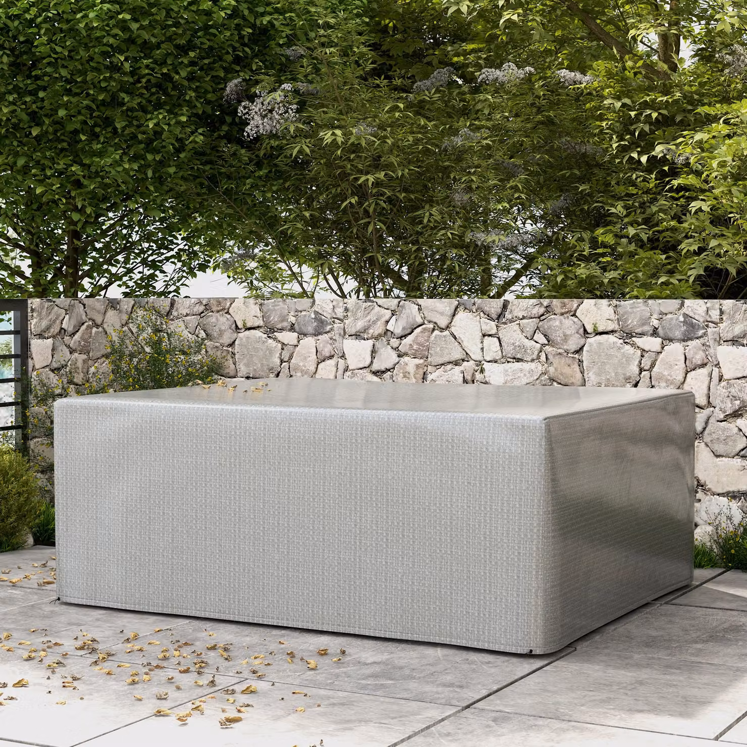 Outsunny Large Waterproof and Anti-UV Patio Furniture Cover, Grey, W/D/H: 235 x 190 x 90 cm – 6