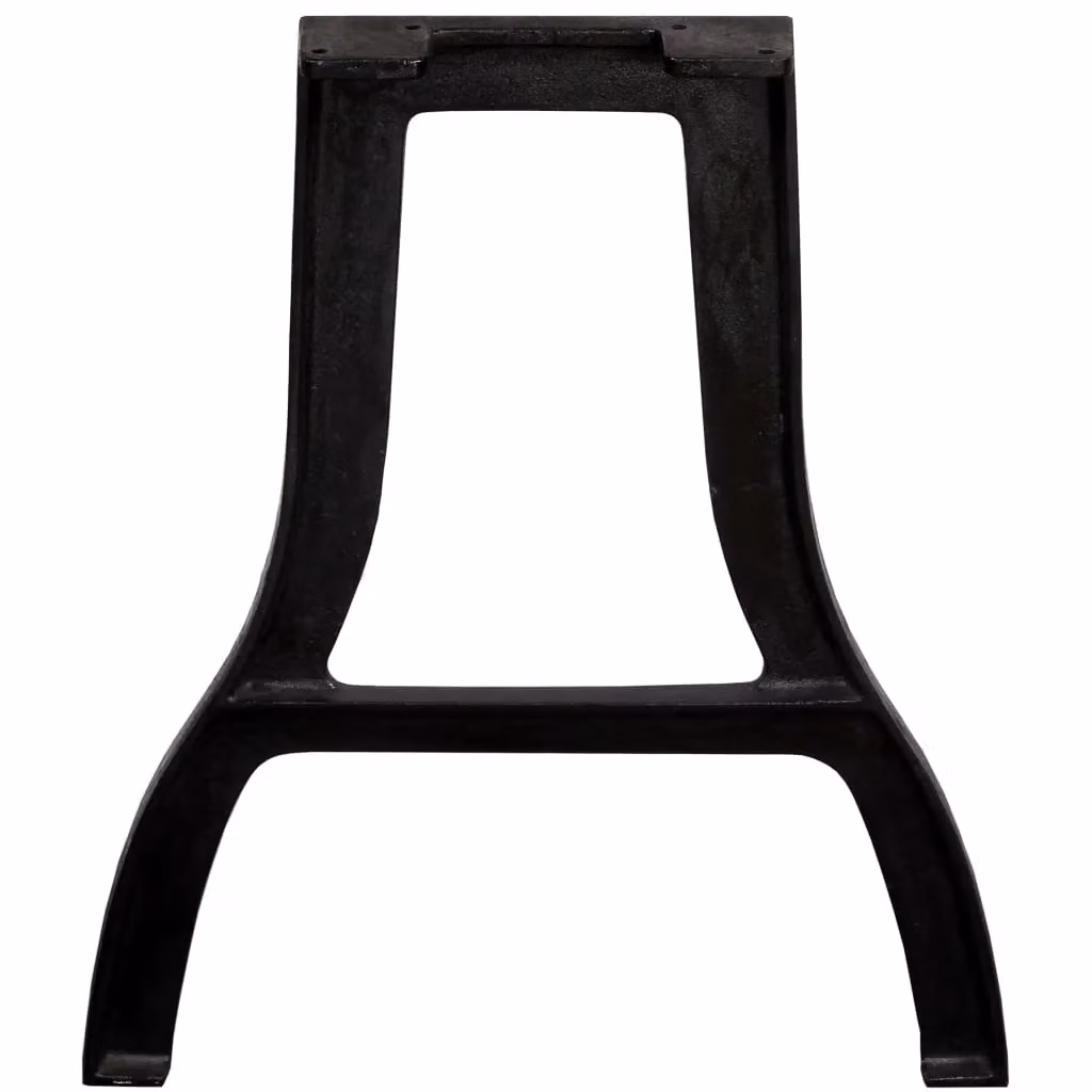 Berkfield Home A-Frame Cast Iron Dining Table Legs, 2 Pieces, Black – 3