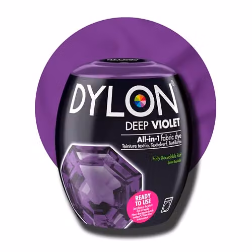 Dylon Fabric Dye Pods for Clothes and Soft Furnishings, Purple, 350g – 5