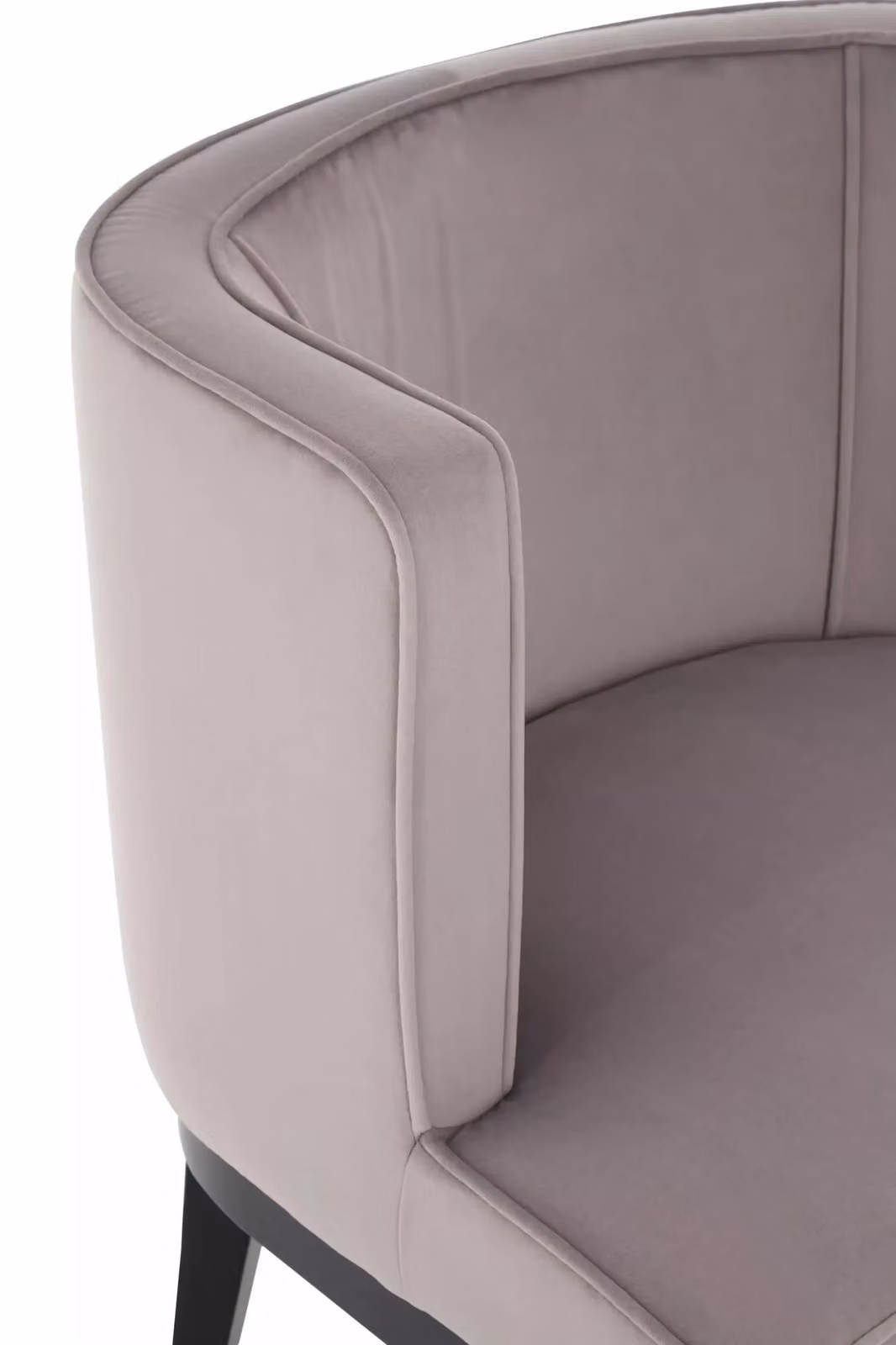 Interiors by Premier Modern Grey Velvet Tub Chair with Armrests – 4