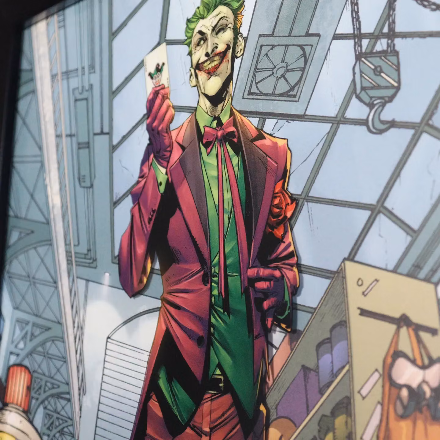 Fanattik DC Comics The Joker Limited Edition Fan-Cel Multicolour W: 35.56 cm, H: 27.95 cm – 4