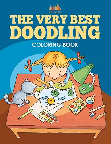 The Very Best Doodling Colouring Book by Activity Attic Books, Multicolour