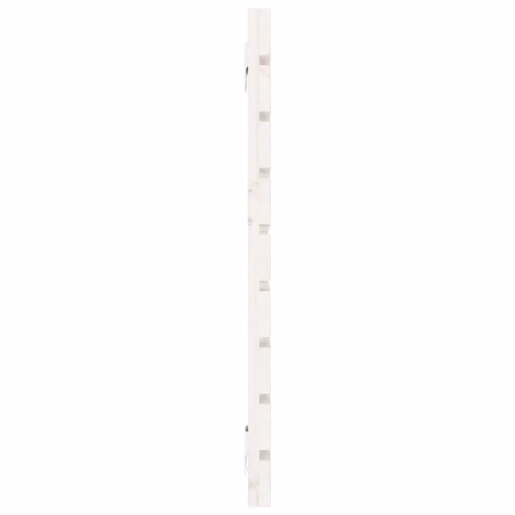 Berkfield Home White Solid Wood Pine Wall Headboard, W: 146 cm, D: 3 cm, H: 63 cm – 2