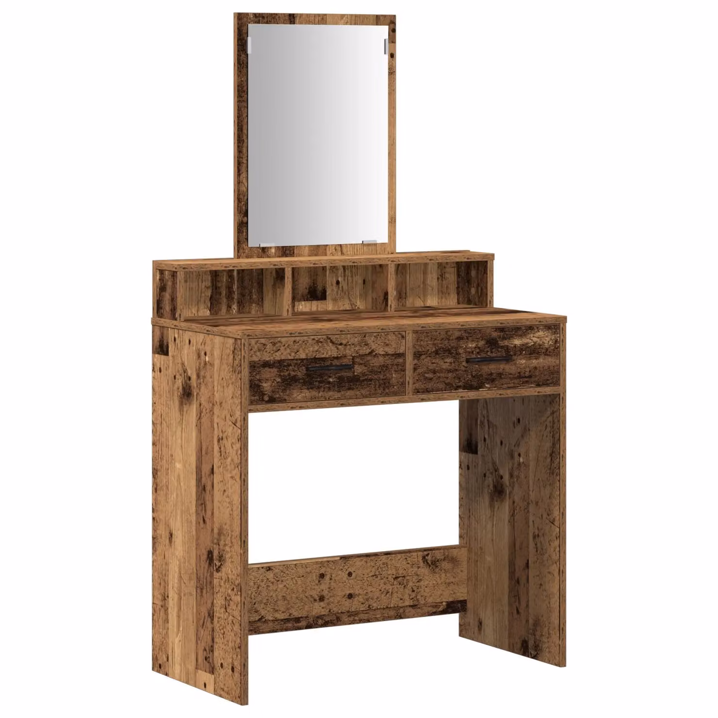 Berkfield Home Vintage Wood Dressing Table with Drawers in Brown, W/D/H: 79 x 41 x 140 cm – 2
