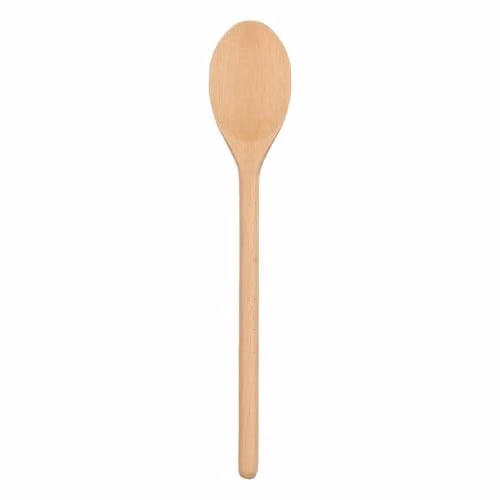 Argon Tableware Brown Wooden Cooking Spoon, Heat Resistant and Non-Scratch, Length: 30 cm – 1