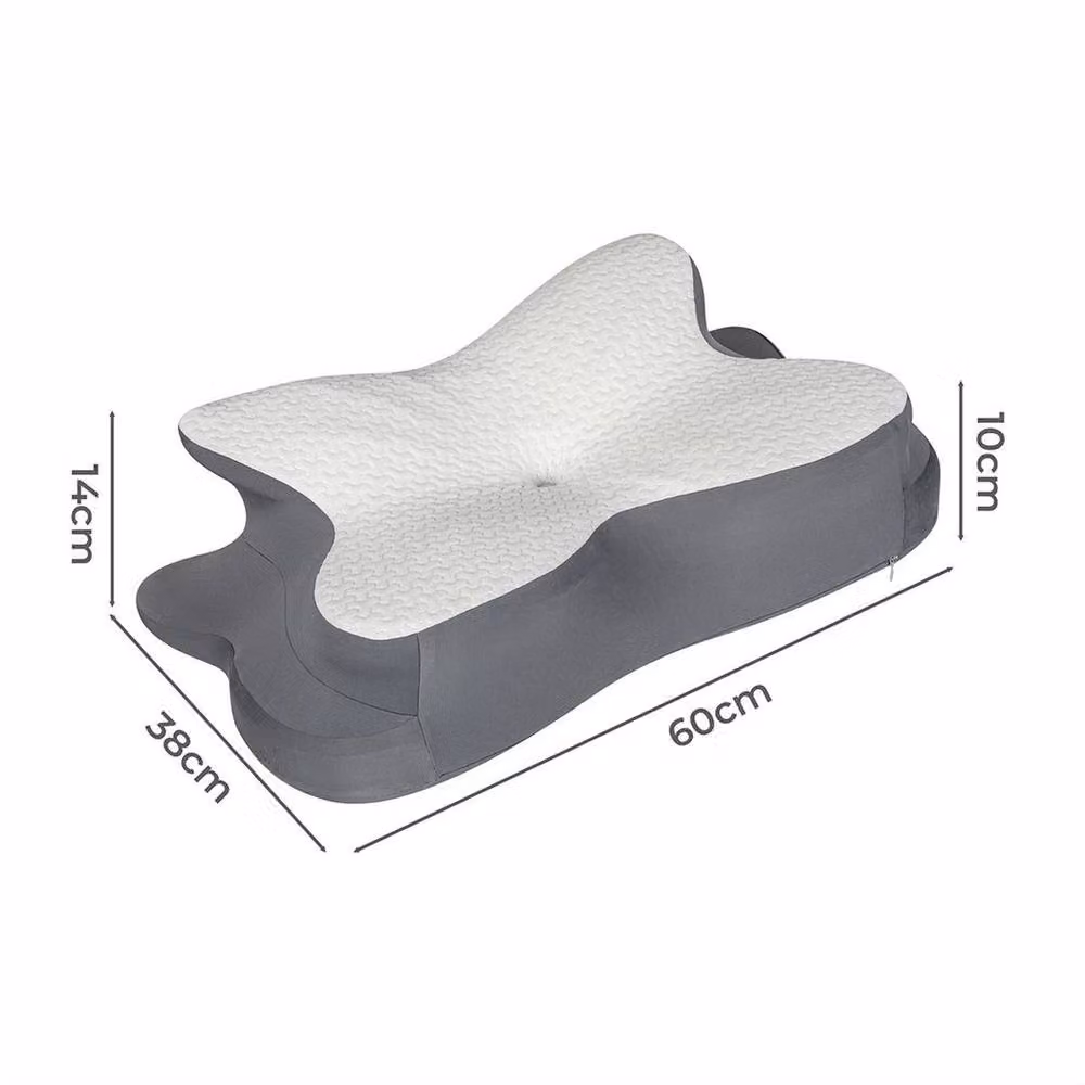 EONLION Single Memory Foam Cervical Neck Pillow in White – 2
