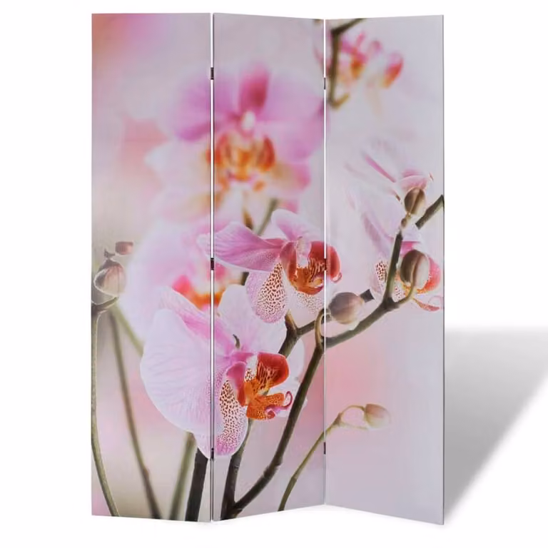 Berkfield Home Decorative Floral Folding Room Divider, Multicolour, W: 120 cm, H: 170 cm