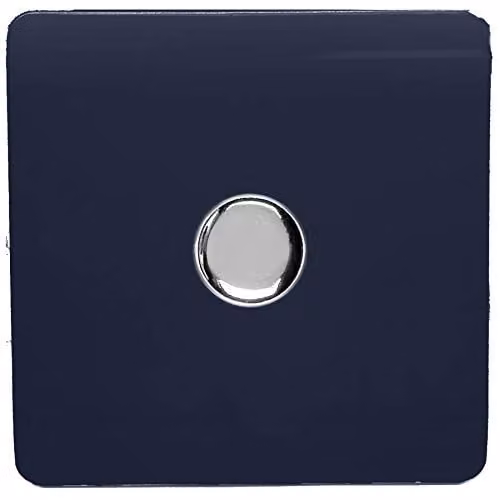 Trendi Modern LED Dimmer Switch 1 Gang 2 Way Blue