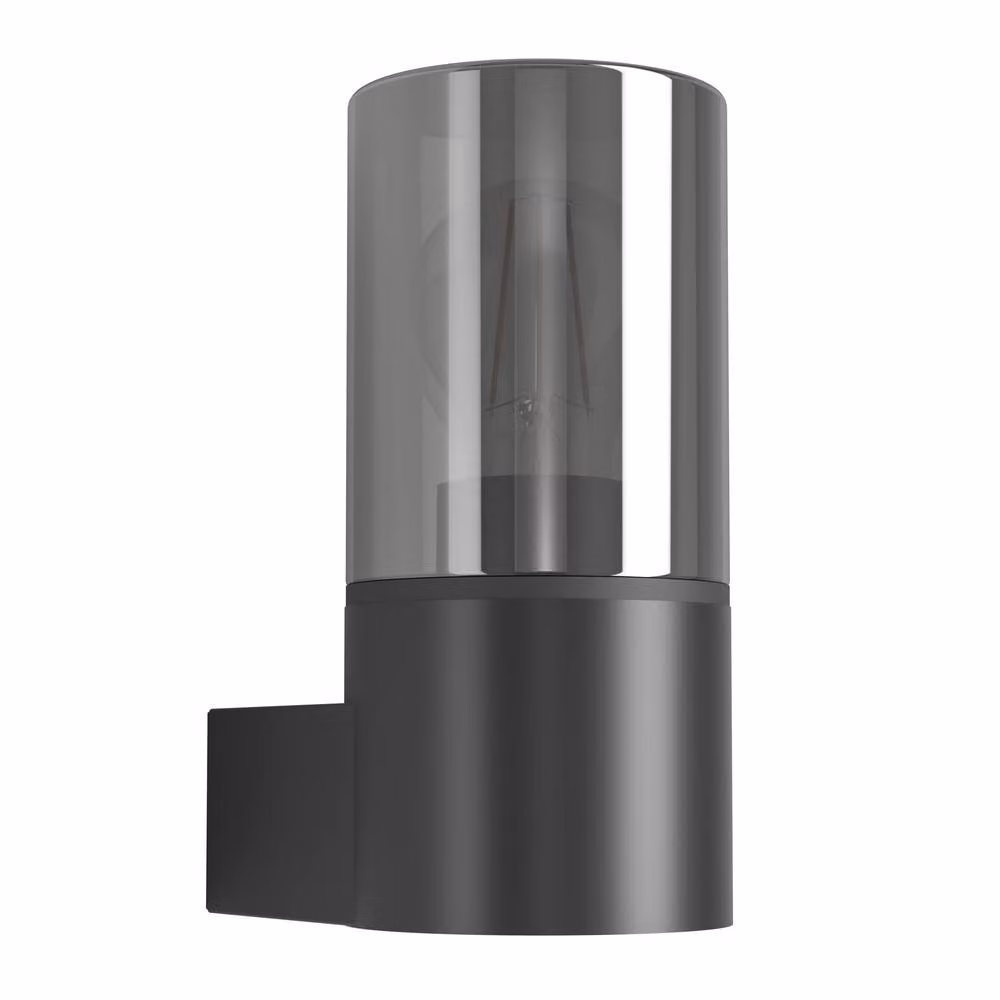 Eglo Cropani Modern Outdoor Wall Down-Light, Black, Plastic and Glass, E27 – 2