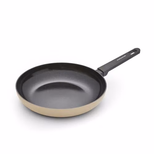 Morphy Richards 28cm Aluminium Frying Pan with Ceramic Coating in Beige – 1