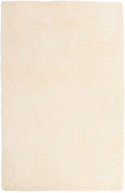 Berkfield Home NAVARRA Shaggy High Pile Rug in Beige, W: 130 cm, D: 200 cm – 1
