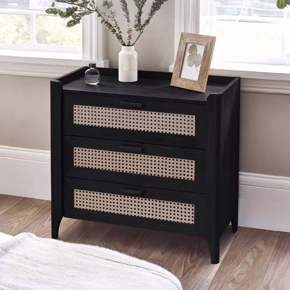 Cheshire Premium Pacifica 3 Drawer Chest in Black – 3