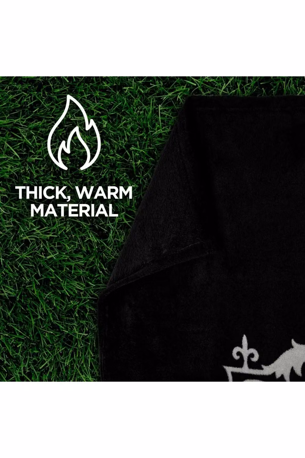 Liverpool FC Men's Black Fleece Crest Blanket – 3