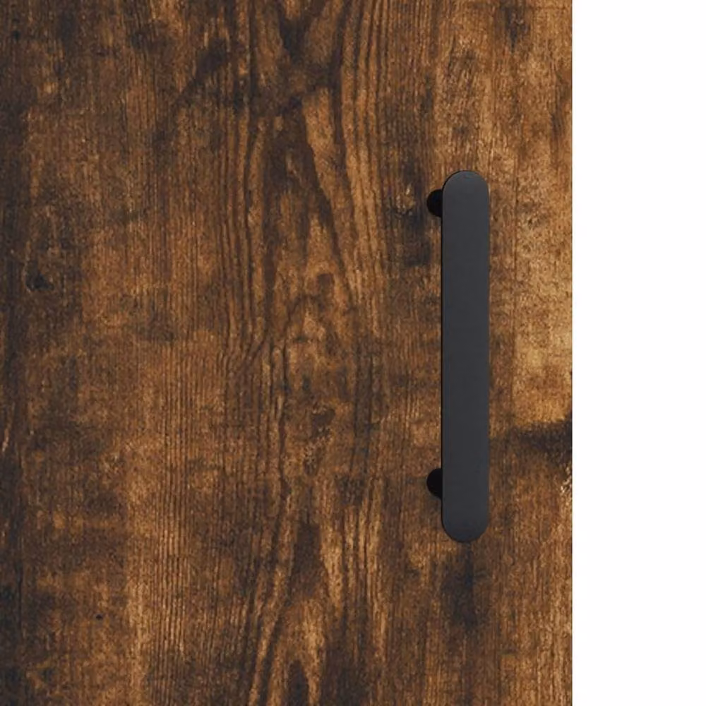 Berkfield Home Smoked Oak Highboard in Brown, W/D/H: 34.5 x 34 x 180 cm – 4