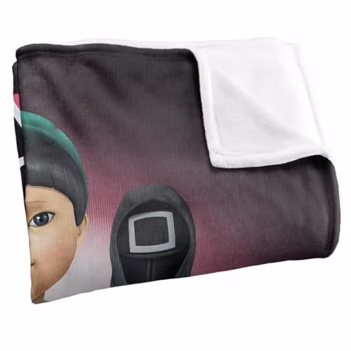 Squid Game Season 3 Poster Super Soft Fleece Throw Blanket, White, W: 152 cm, D: 127 cm – 2