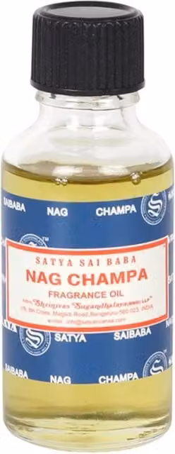 Satya Nag Champa Fragrance Oil for Aromatherapy Diffusers, Blue, 8 ml
