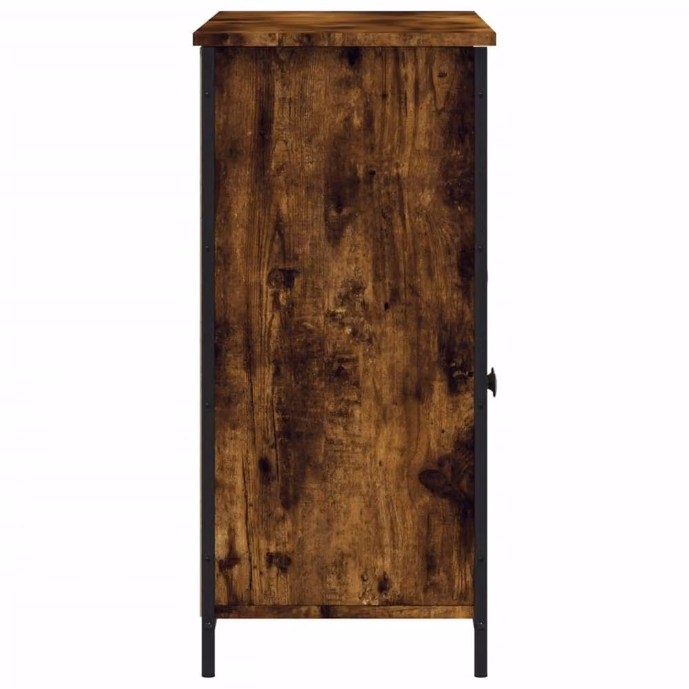 Berkfield Home Smoked Oak Sideboard in Brown, W/D/H: 100 x 35 x 75 cm – 3