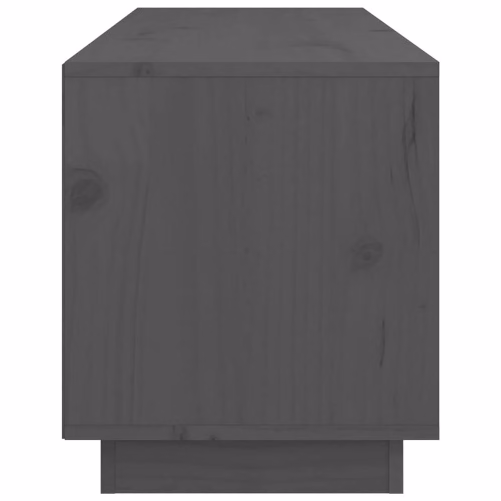 Berkfield Home Grey Solid Wood Pine TV Cabinet W/D/H: 105 x 34 x 40 cm – 4