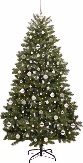 Berkfield Home Elegant Green Artificial Christmas Tree with Stand, Height: 210 cm – 1