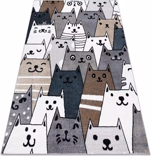 RugsX Fun Animal Print Childrens Rug, Multicolour, W: 140 cm, L: 190 cm – 1