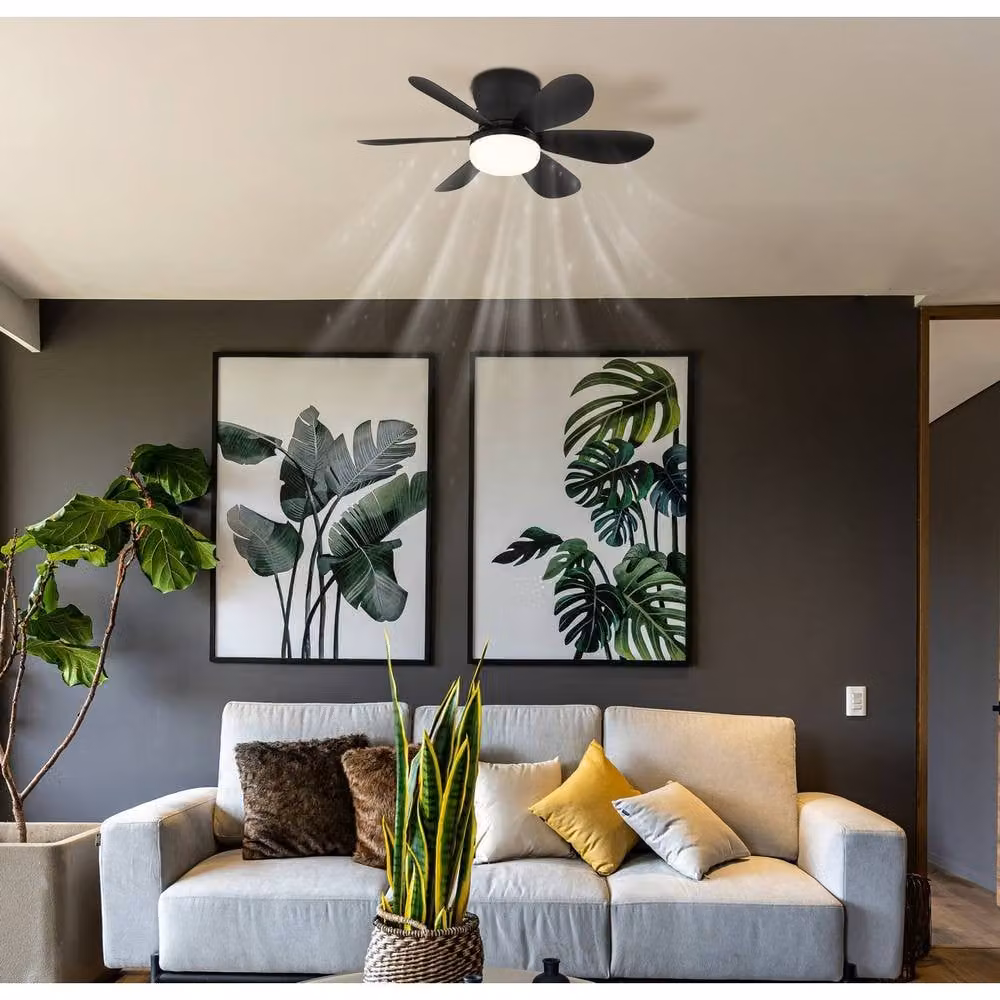 Netlighting Delores LED Ceiling Fan in Black with Remote Control and Dimmable Lighting – 2