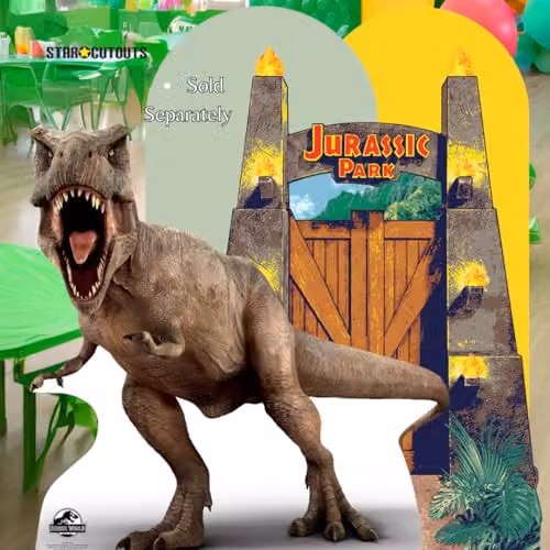 Star Cutouts SC4079 Jurassic Park Entrance Sign Multicolour Cardboard Cutout Party Decoration – 5