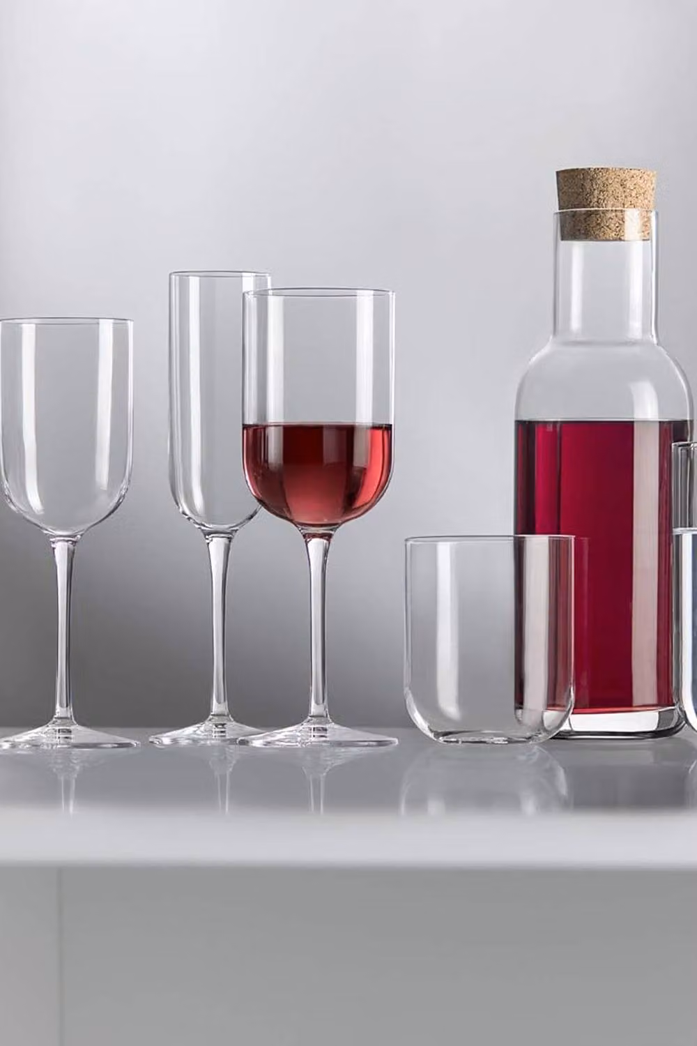 Bormioli Rocco Sublime Glass Carafe with Cork Stopper, 1 l, Transparent – 3