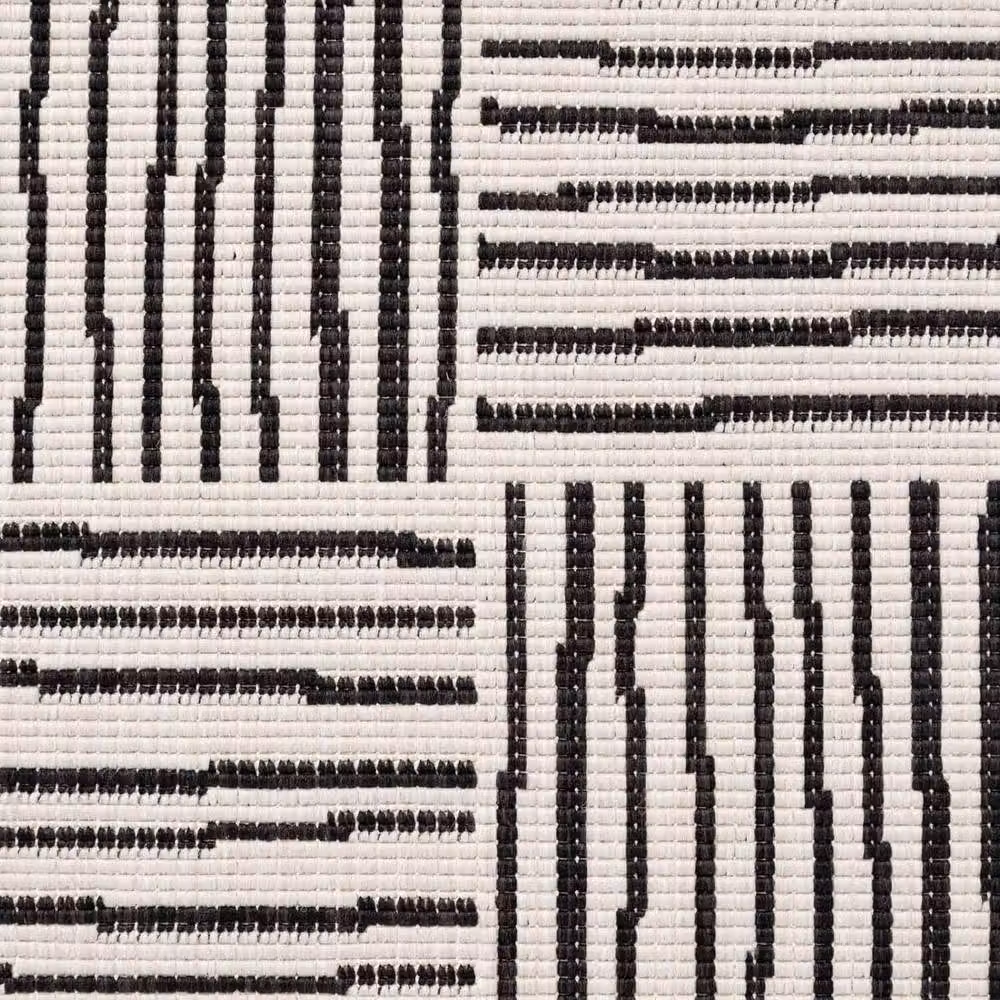 Ted Baker Nightingale Reversible Checkerboard Indoor Outdoor Rug in Black, W: 120 cm, L: 170 cm – 3