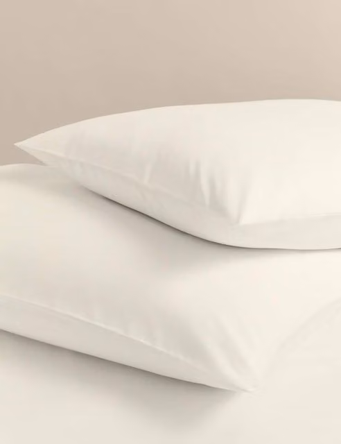 M&S 2 Pack Cooling and Breathable Lyocell Rich Pillowcases in Beige