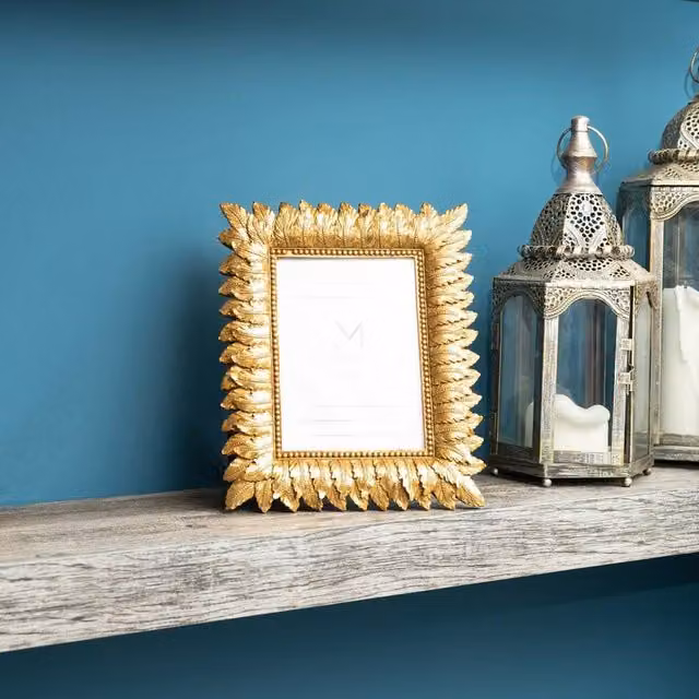 Madison & Mayfair Art Deco Style Gold Metal Photo Frame, Rectangular, 5x7 inch – 2