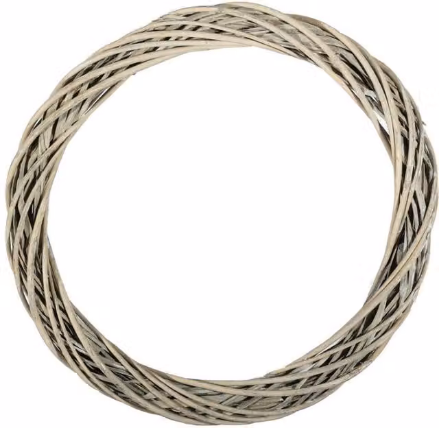 KDMD Grey Unpeeled Willow Ring with White Wash, Diameter: 50 cm
