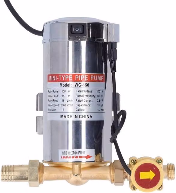 SPETLEK Automatic Water Pressure Booster Pump in Silver – 1