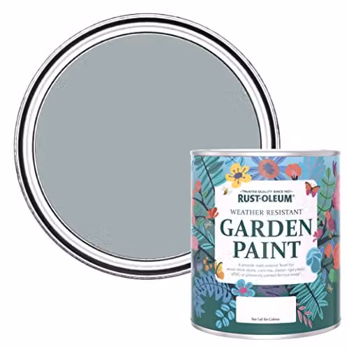 Rust-Oleum Matt Grey Water-Based Plaster Paint, 0.75 l