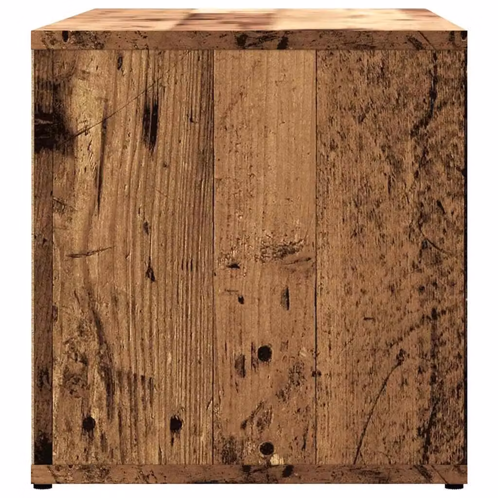 Berkfield Home Rustic Old Wood TV Cabinet in Brown, W/D/H: 80 x 34 x 35.5 cm – 4