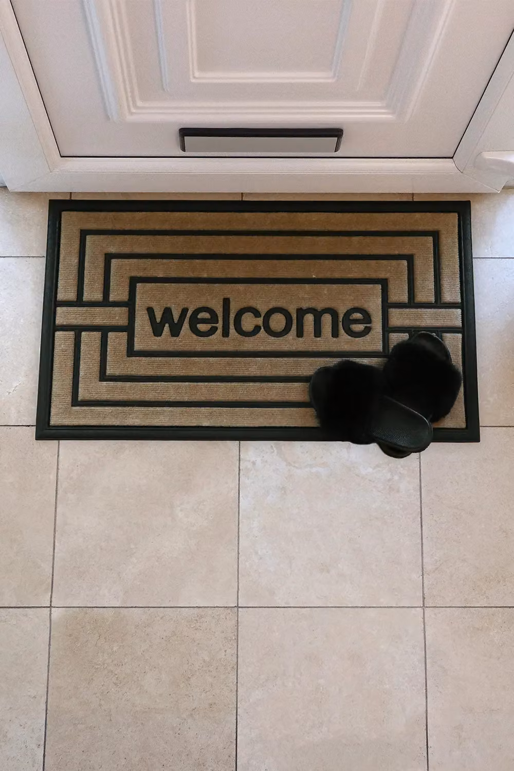 JVL Vienna Rubber Backed Scraper Doormat, Brown, W: 45 cm, D: 75 cm – 2