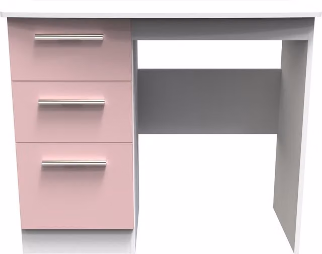 Knightsbridge Kobe Ready Assembled Vanity in Pink and White