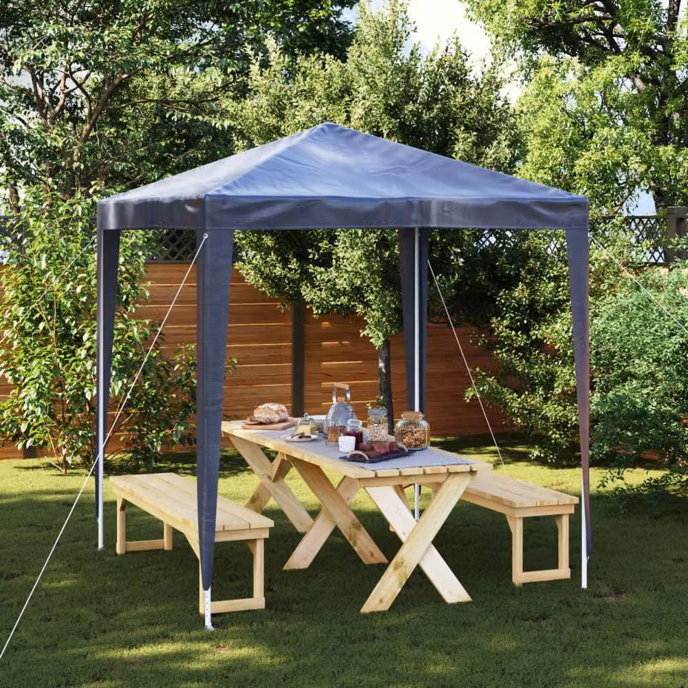 Berkfield Home Party Tent, Blue, W: 2 m x D: 2 m x H: 2.4 m – 2